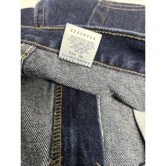 Levi’s 557 Lower Rise Loose Fit Dark Wash Denim Cut Off Shorts Women’s 14 33x10 - Picture 11 of 11